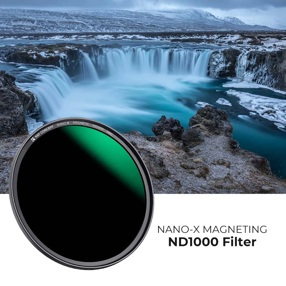 K&F Concept 72mm Nano-X Magnetic ND1000 Camera Lens Filter Waterproof Scratch-resistant with 28 Layer Coatings with Lens Cap