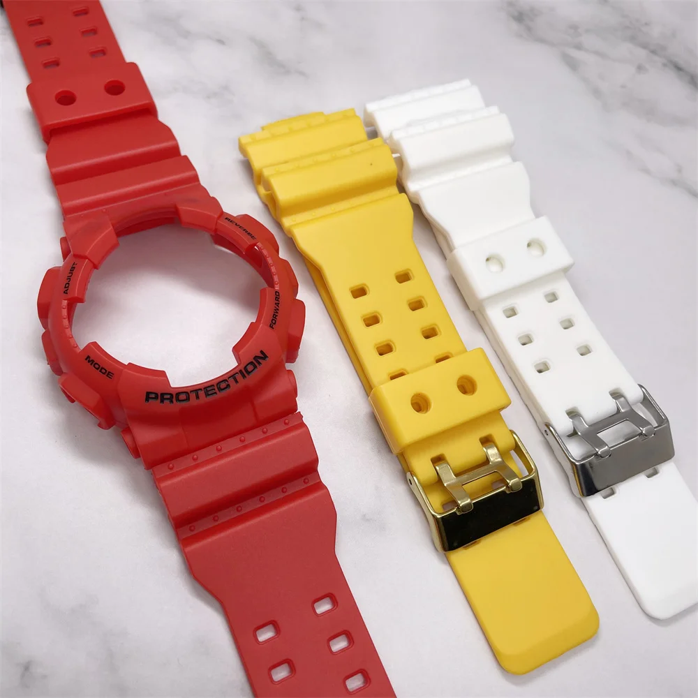 For G-SHOCK GA100 GA110 GA120 GD100 120 Watch Strap case for Casio gshock Men Matte Wristwatch Bezel Sport Silicone Case Band