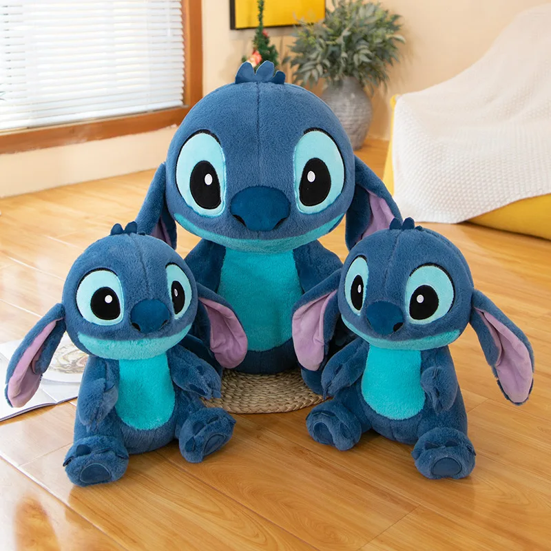 Disney Aoger Lilo & Stitch Stuffed Plush Doll Edition Stitch Rose Doll Creative Kawaii Pillow Toy Birthday Gift for Girl