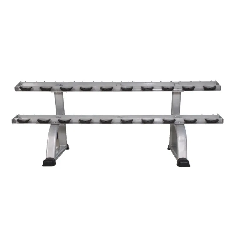 Sports venue facilities, indoor fitness equipment, commercial weightlifting equipment, double-layer dumbbell racks