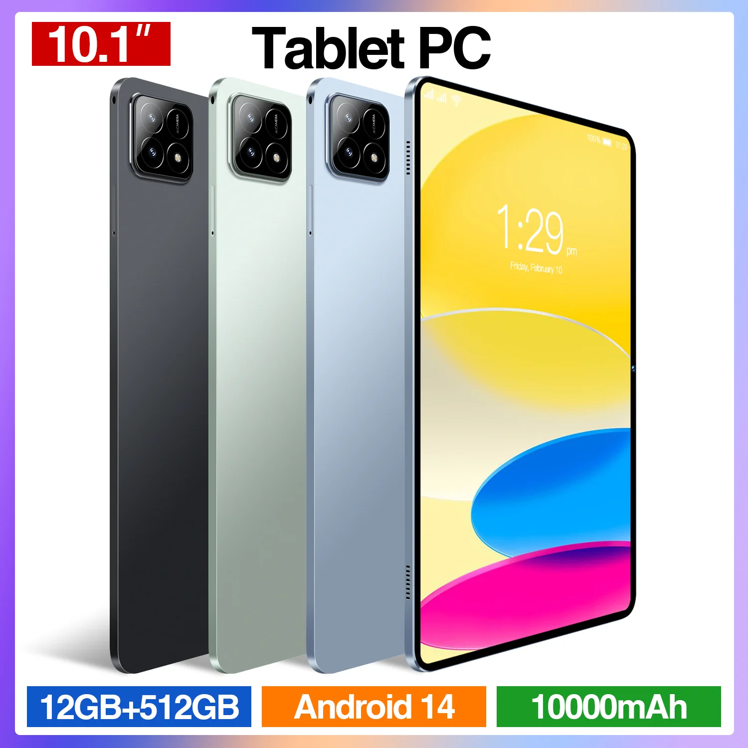 

2024 Global Edition Original Pad 6S Pro Tablet 16GB+512GB 20000mAh 11-inch Android14 Dual SIM Dual Standby WiFi GPS 5G Portable