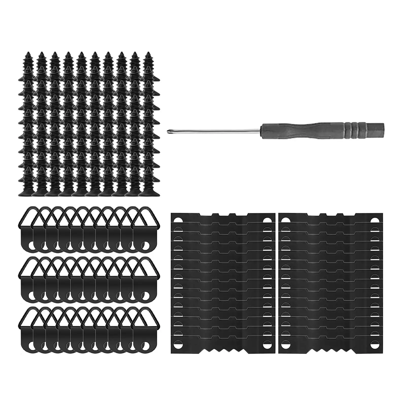 151Pcs Sawtooth Picture Frame Hanger with Screws for Home Decoration Paintings Painted Canvases Art Panels Exhibition Painting