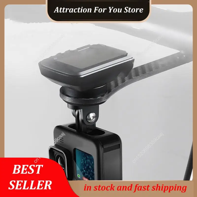 

Hot Selling Bicycle Handlebar Computer Mount Carbon Fiber Handlebar Extender For Garmin Bryton Wahoo Bicycle Speedometer Holder