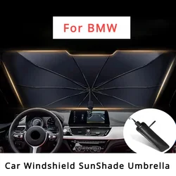 Car Sunshade Windshield Umbrella Front Sun Shade Parasol Foldable for BMW 1 3 5 7 Series X1 X3 X4 X5 X6 Summer Sun Protection