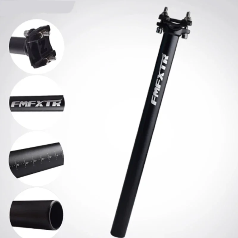 Cross Country Mountain Bike 27.2/30.9/31.6*400mm Lengthened Saddle Seat Tube Seatpost Aluminum Double Nail Straight Tube