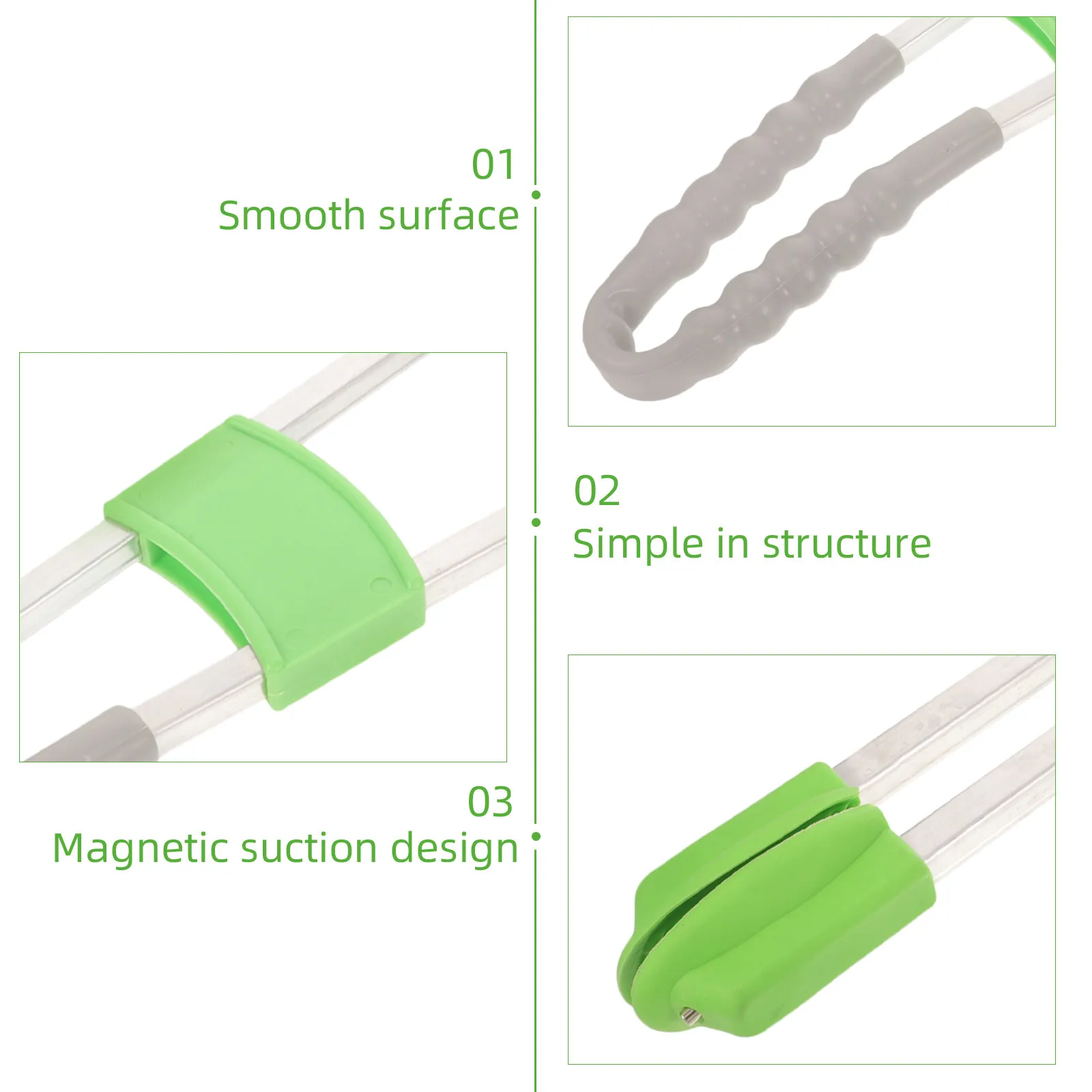 Lightweight Trash Picker Grabber Tool Long Handle Reusable Garbage Clamp for Outdoor Use High Shelf Storage Waste Paper Rubbish