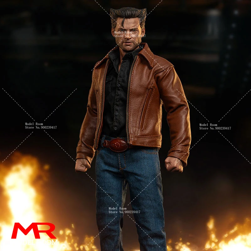 

Top Copy Toys TC001 1/6 Young Hugh Jackman Head Sculpt Costume Set Model Fit 12'' Male Soldier Action Figure Body