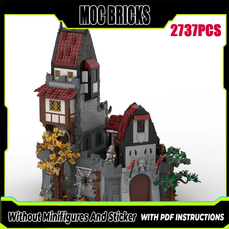 

2025 New Moc Building Block Model Medieval Witch Castle Modular Building Block Gift Children's Toy DIY Assembly Set