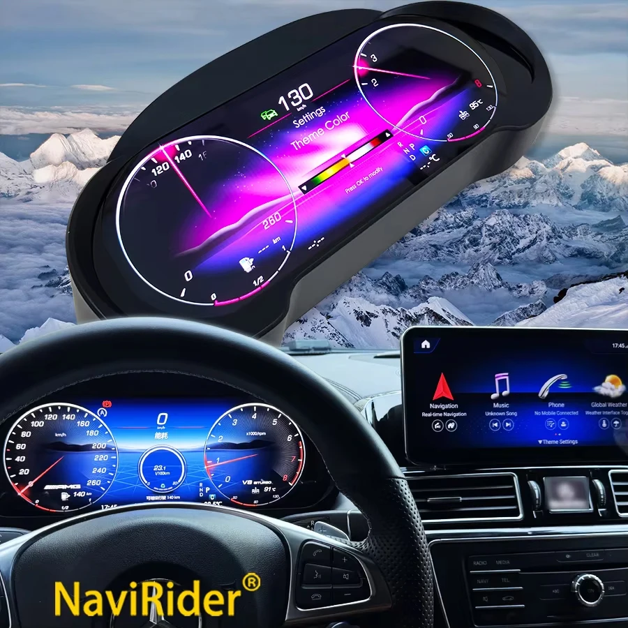 Panel de Instrumentos Digital LCD para Benz Clase R ML GL G GLE GLS W164 Años 2006-2019, Panel de Instrumentos Automotriz, Velocímetro