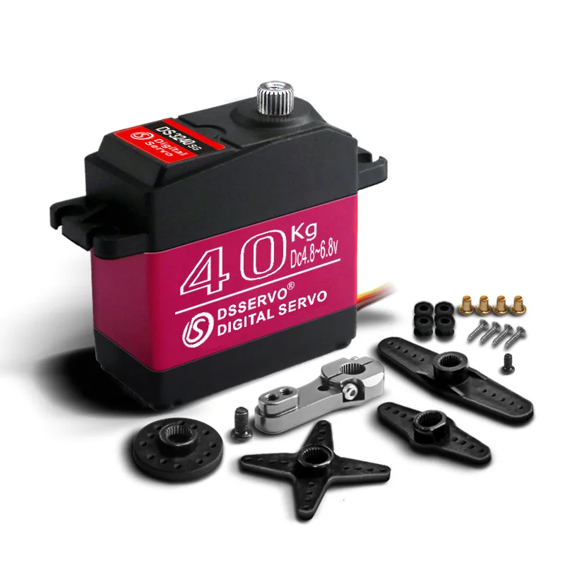 DS3240MG 40KG Waterproof Digital Servo Full Metal Gear 180/270° for RC Crawler Robot Arm 1/8 1/10 with 25T Servo Horn - view 2