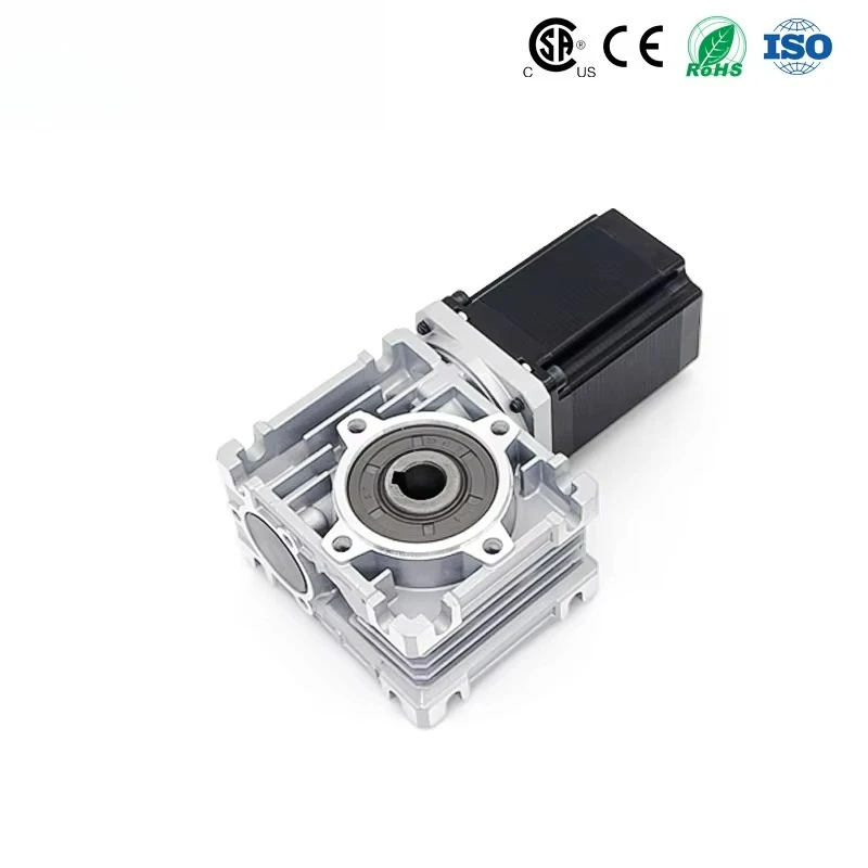 15 arc 42 mm Nema17 right angle worm gear reducer stepper motor gear reducer worm drive gearbox, CSA-UL1004 compliant