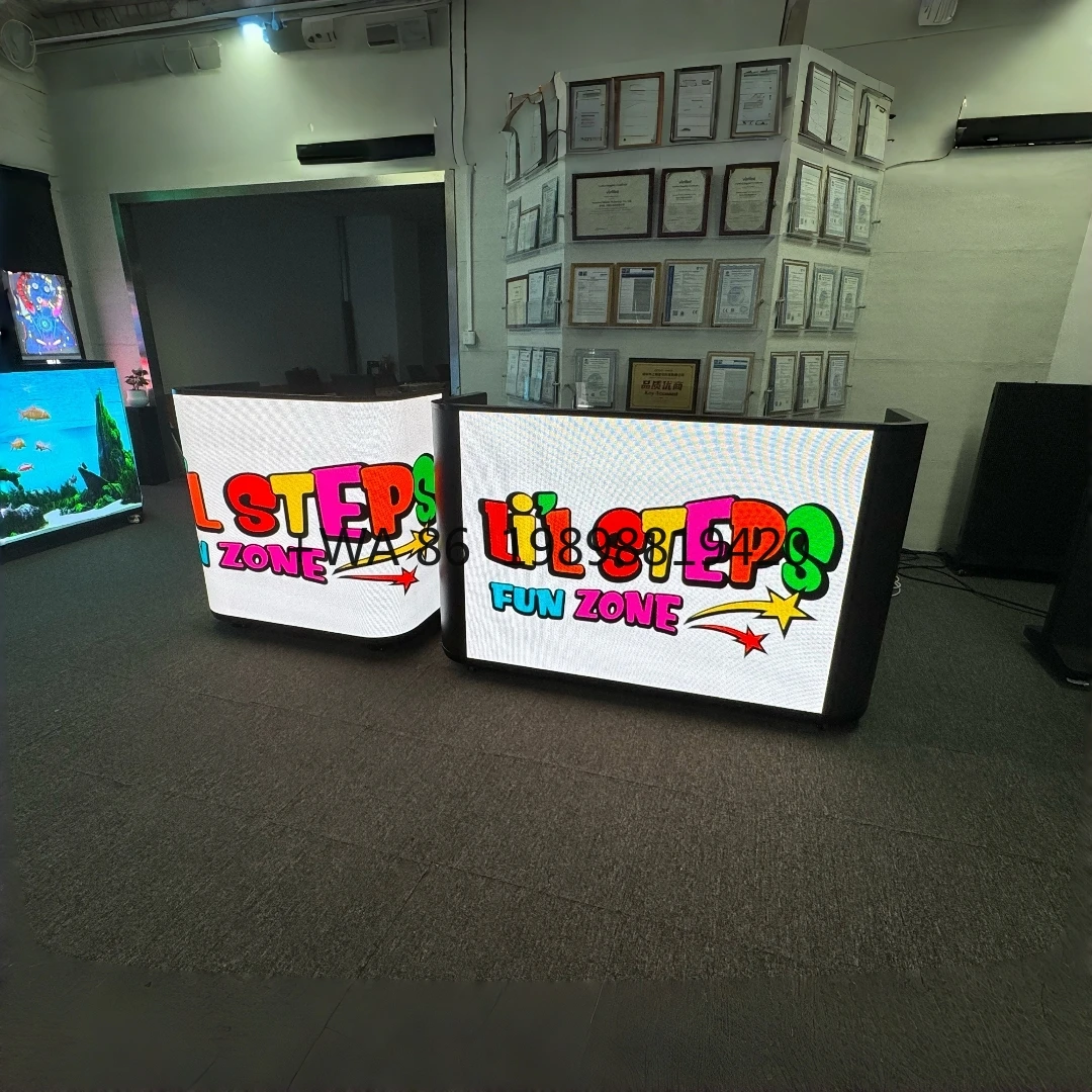 Customized Indoor Full Color IP65 Waterproof LED Screen Module Resolution  KTV DJ Table Display