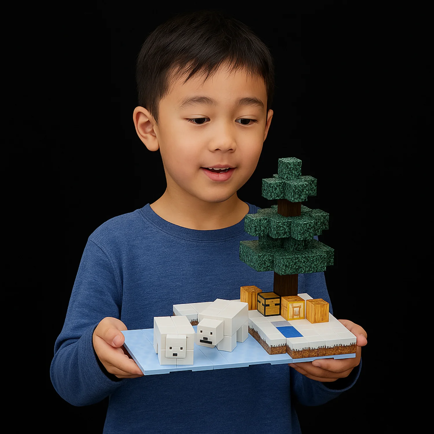 Blocchi magnetici Mine World Magnet Cube Set Regali per ragazzo Ragazza Bambini Modello stile pixel fai da te Piastra base STEM Toy Piastra base