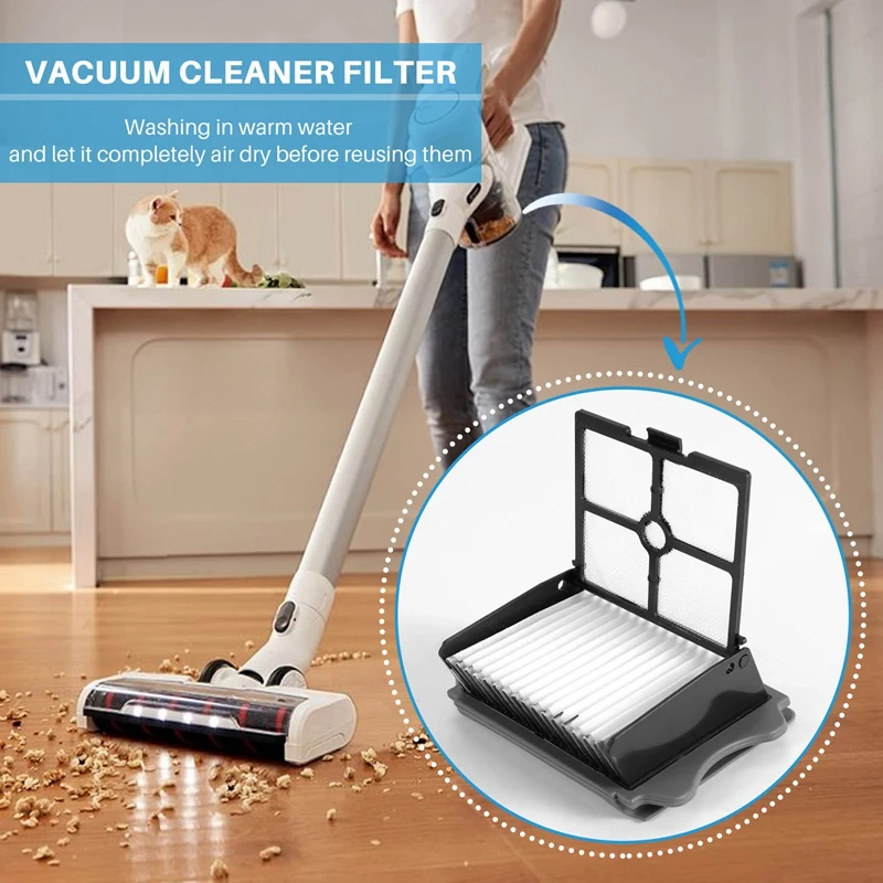 6 шт. HEPA-фильтр для Tineco Ifloor PLUS/напольный беспроводной пылесос