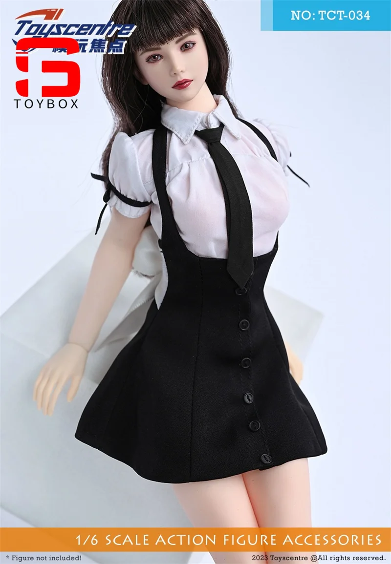 Toyscentre TCT-034 1/6 écolière JK jupe manches bouffantes chemise vêtements modèle adapté 12 ''femme soldat figurine corps