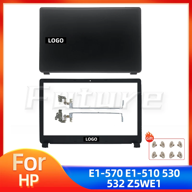 Imagem -01 - Tampa Traseira do Lcd do Portátil Moldura Dianteira Caixa da Caixa das Dobradiças Acer Aspire E1510 E1-530 E1-570 E1-532 E1-572g E1-572 Z5we1 Novo tampa traseira do lcd do portatil moldura dianteira caixa da caixa das dobradicas acer aspire e1510 e1 530 e1 570 e1 532 e1 572g e1 572 z5we1 novo 01