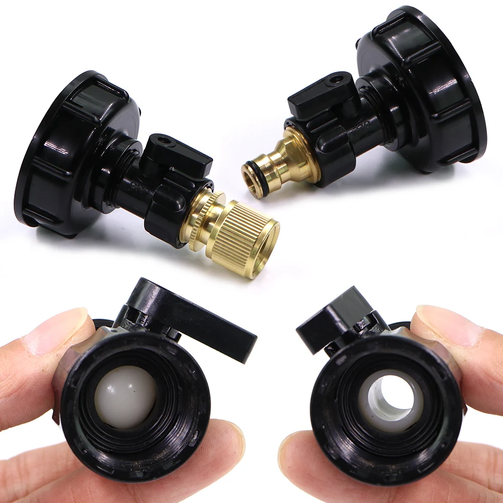 

3/4" IBC Water Tank Ball Valve Adapter 16mm Quick Connector Garden Irrigation Joints Extender Pipe Tube Connect Repair Coupling