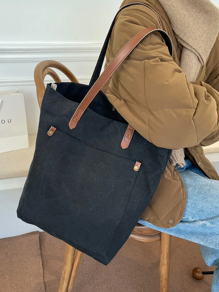 

Faionable mat Large Capaci Women's Single oulder Bag Versatile Tote Bag Spring Autumn New Sle Canvas Bapa
