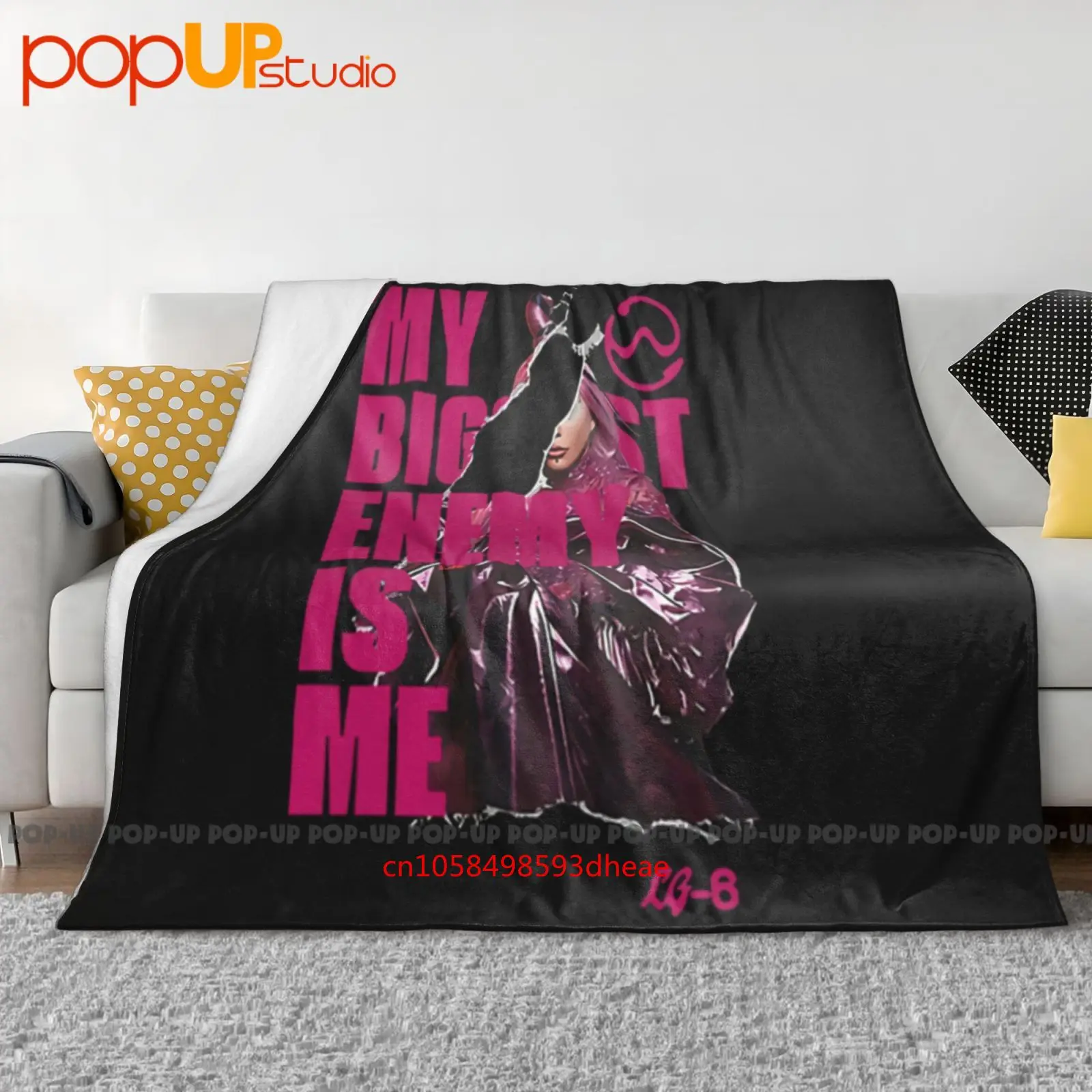 Mi más grande enemigo es mí Lady Gaga Singer Chromatica álbum manta ultrasuave edredón funda de sofá de invierno fundas de cama