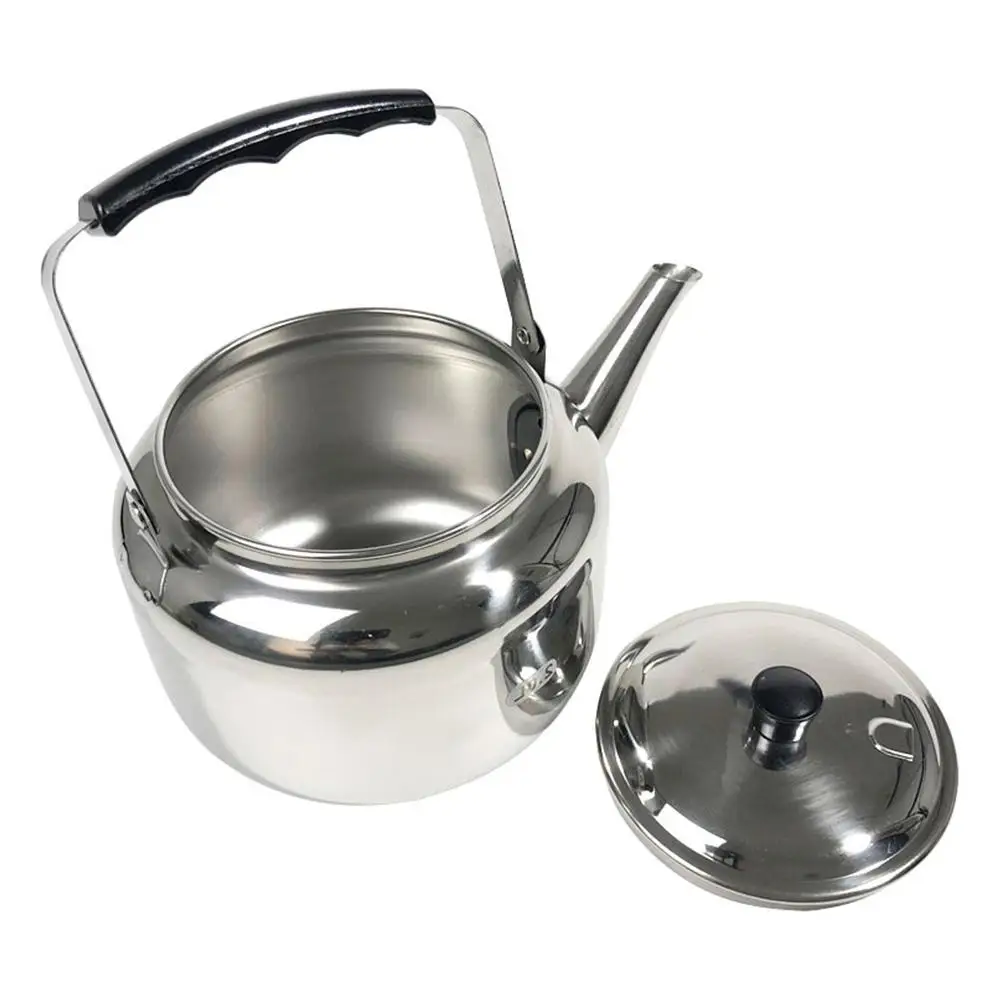 

Stainless Steel Kettle Whistling Teakettle Teapot Water Heating Whistle Thickened Strainer Kitchen Gadget