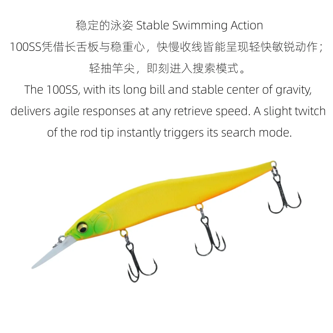 

Swolfy 5pcs 11cm 14.5g Slow Sinking Minnow Hard Lure Artificial Fishing Bait Wobbler for Sea Bass Pike Trout Saltwater Tackle