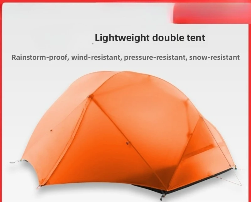 Outdoor ultra-light waterproof, rainstorm-proof and wind-resistant camping high-altitude  three or four season tents