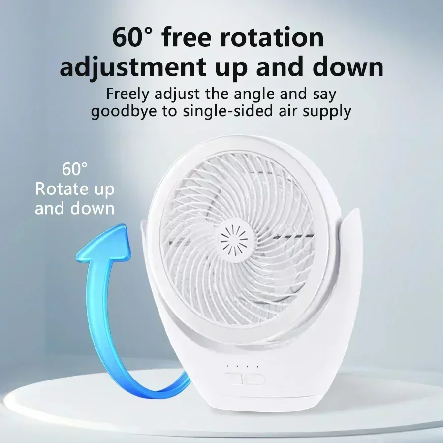 

New Portable Desktop Fan Air Conditioner Household Small Air Cooler Portable Air Adjustment for Office 3 Speed USB Electric