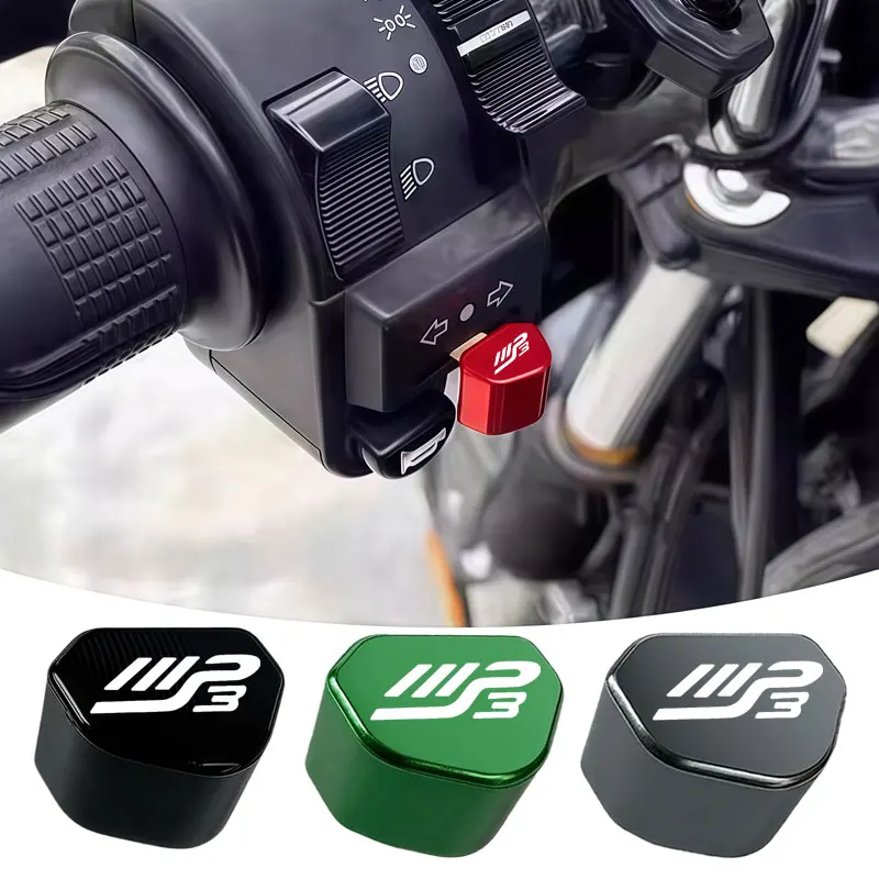 For PIAGGIO MP3 300 MP3 400 MP3 500  Motorcycle aluminum alloy accessories CNC switch button turn signal switch keycap