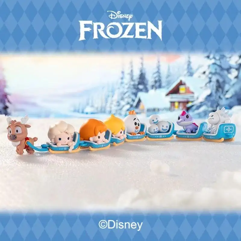 Disney Originele Doos Frozen De Sneeuwkoningin Elsa Slee Figuur Model Speelgoed Anna Olaf Sven Desktop Decoratie Collectie Kinderen Gift