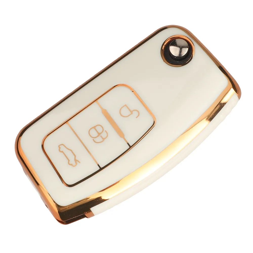 Jingyuqin 3BTN Weiche TPU Fernbedienung Auto Schlüssel Schutz Fall Für Ford Fiesta Focus 2 Ecosport Kugua Falcon Escape C-Max Zubehör