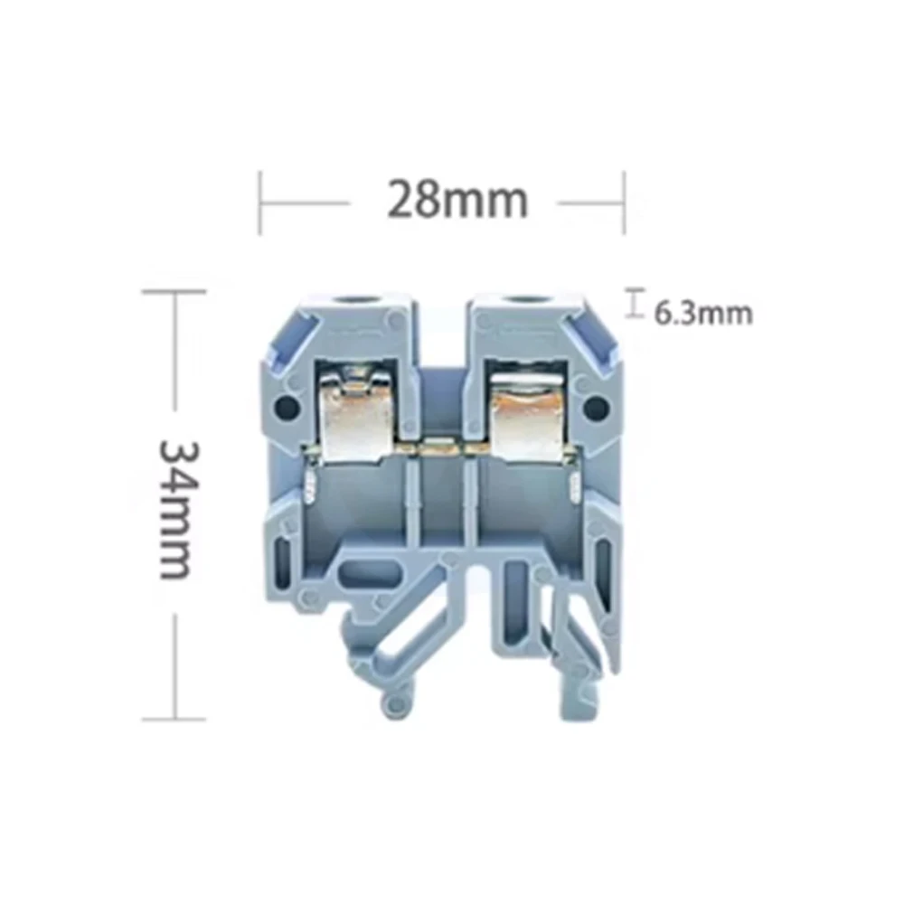(20 pcs) JH6-1.5 Modular Terminal Block Rail-Mounted Voltage Connector Plate Customisable Modular Terminal Block JH6
