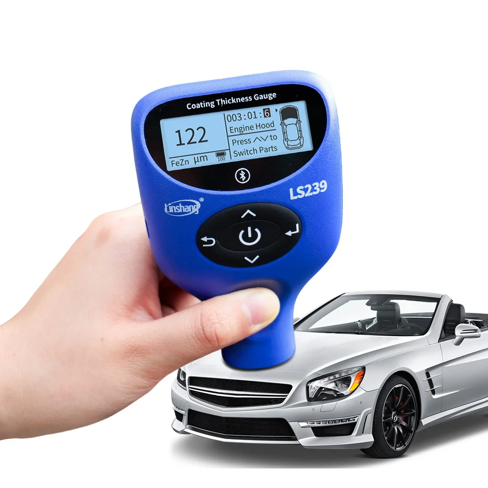 Pro Grade Coatingdiktemeter LS239 5000μm Professionele modus Digitale coatingdiktemeter voor auto's
