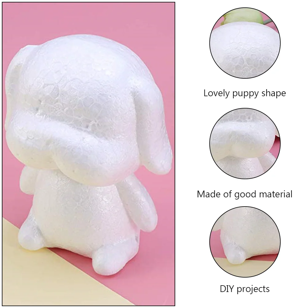 Rose Foam Model DIY Dog Modelling Mold Animal Flower Decor Supplies Puppy Craft Mould Polystyrene Roses Embryo Arranging