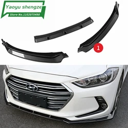 For Hyundai Elantra 2016 2017 2018 ABS Chrome Front Bumper Lip Anti-scratch Front Bumper Accessories