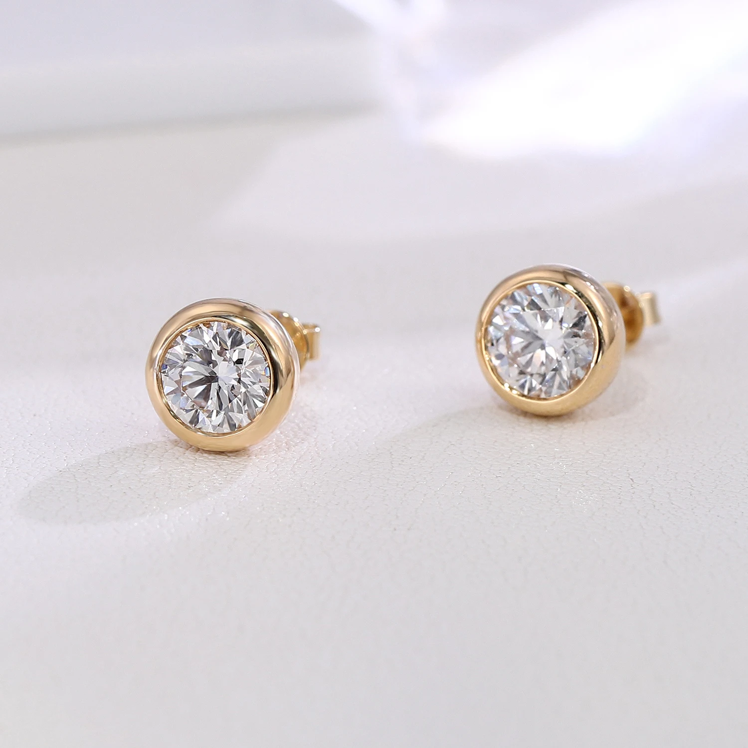 Provence 2ct Bubble Earrings 18KGold Lab Diamonds Everyday Stud Earrings For Women Anniversary Fine jewerly Christmas Gifts