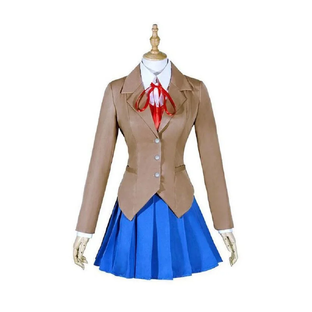 

Unisex Anime Cos Monika Mon-ika Cosplay Costumes Halloween Christmas Play Party Uniform Sets