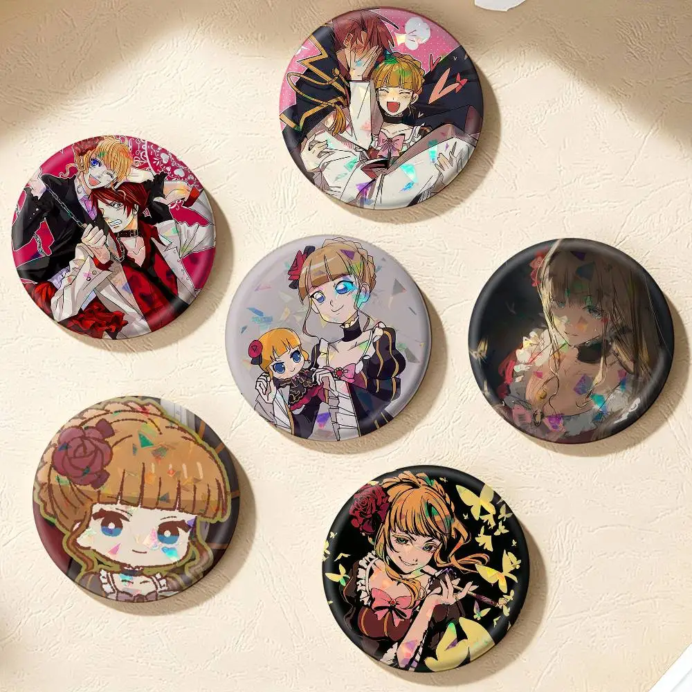 Beatrice Umineko  75mm 58mm 44mm 25mm Brooch Backpack Hat Pins Accessories Toys Badge