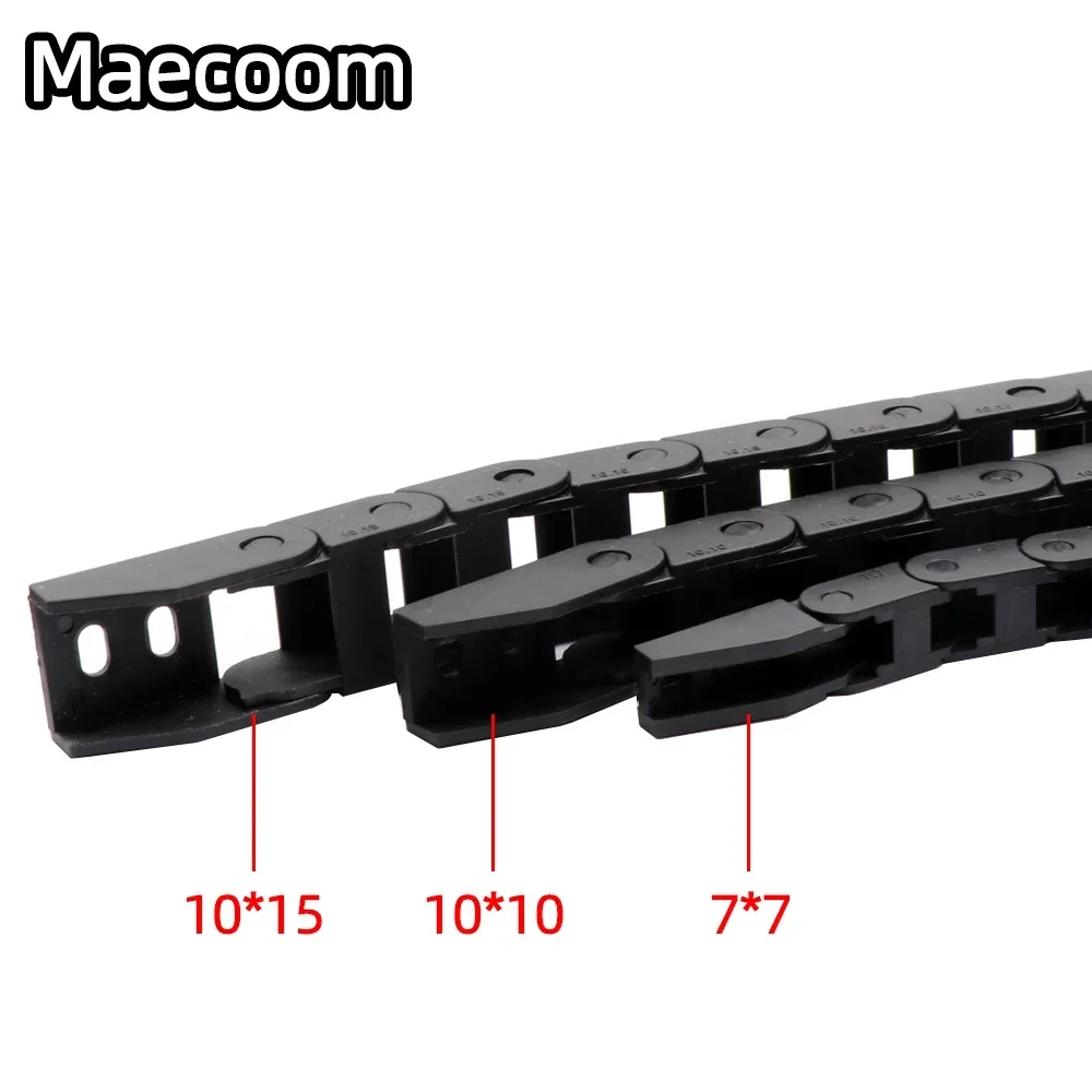 Kabelkette 7x7 10x10 10x15mm L1000mm Kabelschleppkette Drahtträger mit Endanschlüssen für CNC-Fräsmaschine 3D-Druckerteile