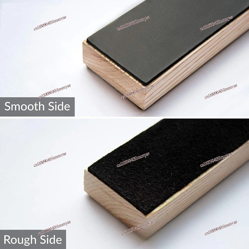 Leather Polished Swing Knife Board Hot-selling Double-sided Cowhide Wooden Handle Sharpening Board
