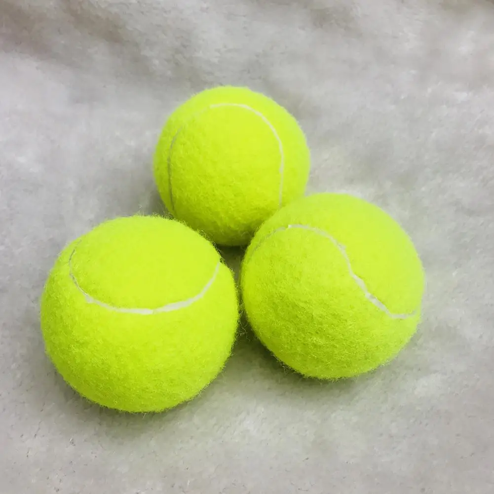 1pcs Professional Reinforced Rubber Tennis Ball Shock Absorber High Elasticity Training Ball For Club School Training