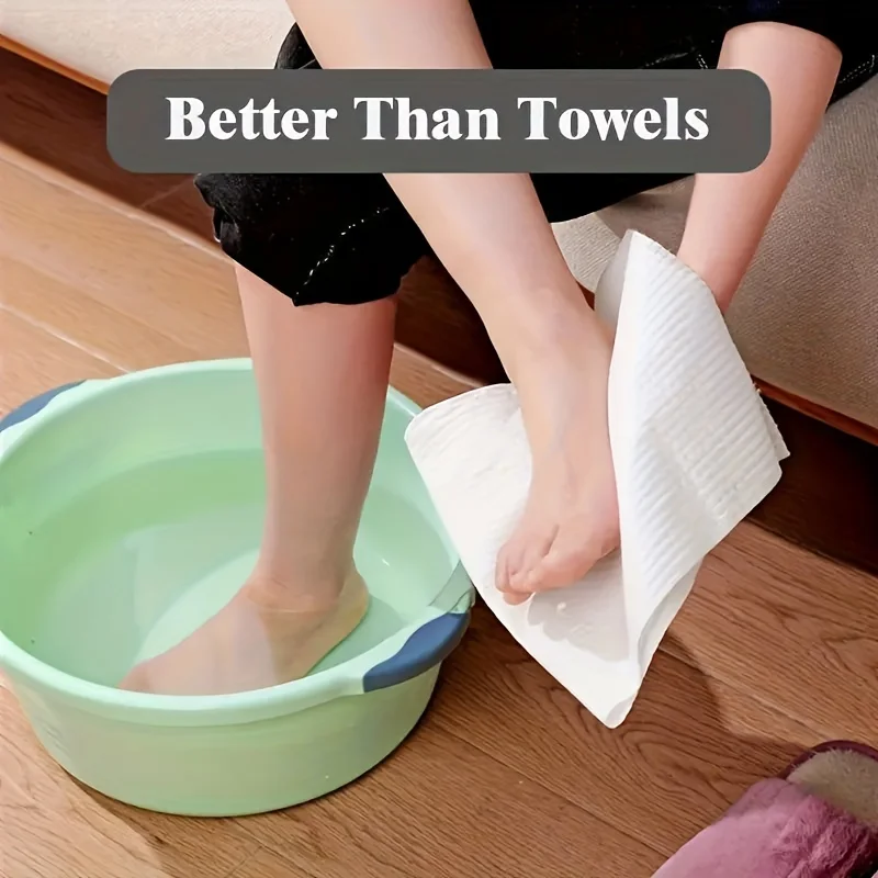 50/200PCS Disposable Foot Towel Bath Towel Pedicure Suitable For Daily Use Travel Essential Cheap Sale Foot Bath Foot Spa Towel