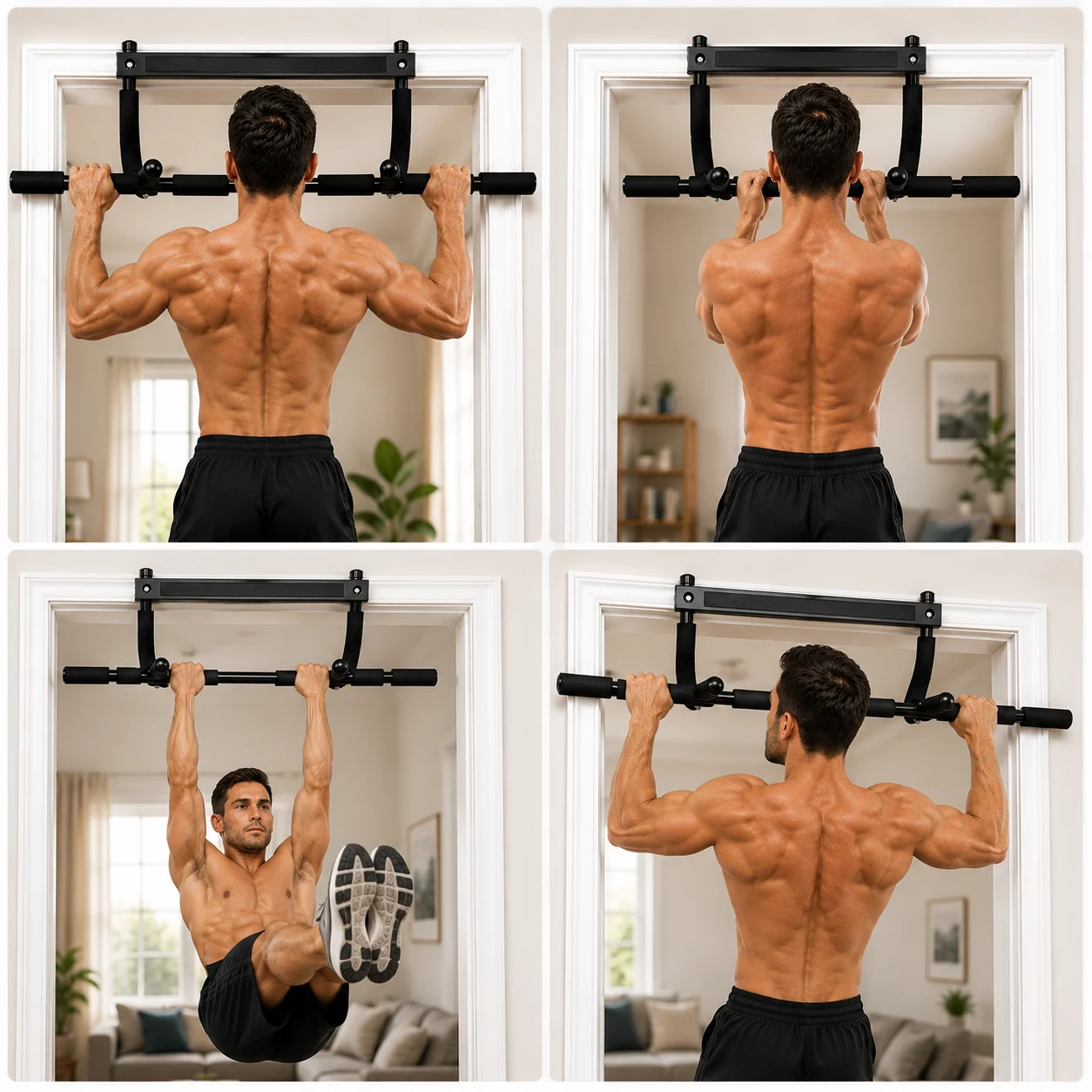 Bar Pull-Up yang Dapat Disesua - Chin Up Doorframe ulasan dan harga