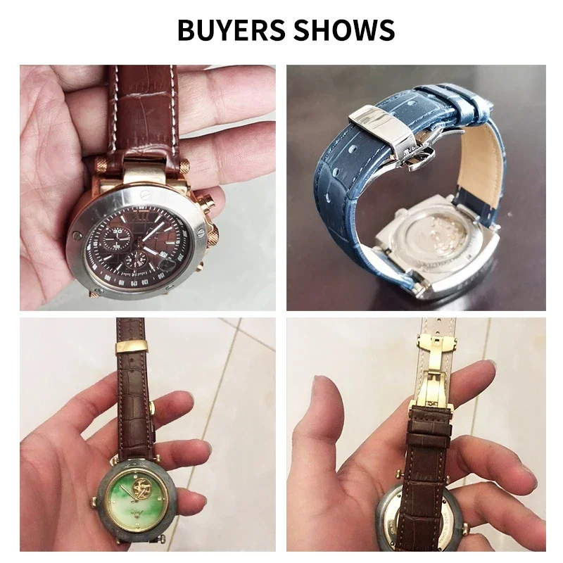 Para Gucci Homens Mulheres Guess Interface côncava Couro Genuíno Fivela Borboleta de Aço Sólido Ya 133309   Pulseira de relógio de couro de 2022 mm