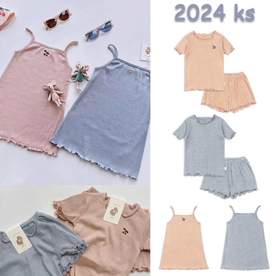 2024 Sommer Kleidung Set für Kinder Baby Jungen Kleidung Sets Mädchen T-Shirt Sommer Short Set Kinder Tops kurze Hosen für Baby Soft Outfit