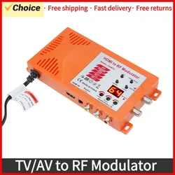 TV/AV to RF Modulator Coaxial UHF Converter Adapter w/ANT & Channel Switch for Gaming Laptop Blu-ray HD Digital AV Video