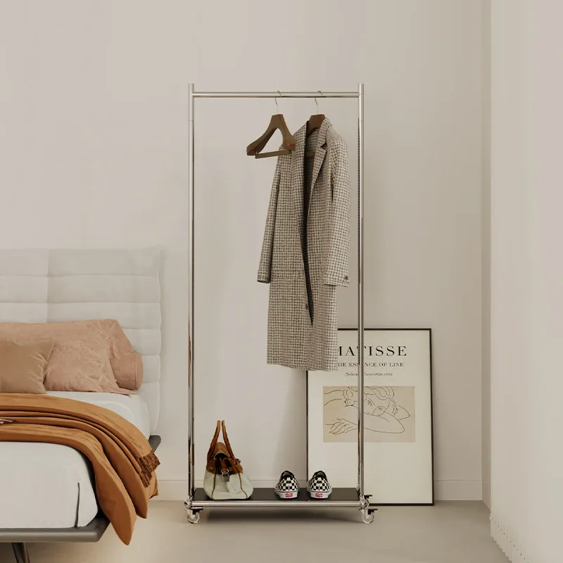 

Metallic Bedroom Coat Rack With Wheels Modern Hall Furniture Coat Rack Nordic Standing Percheros De Pared Organizer Furniture