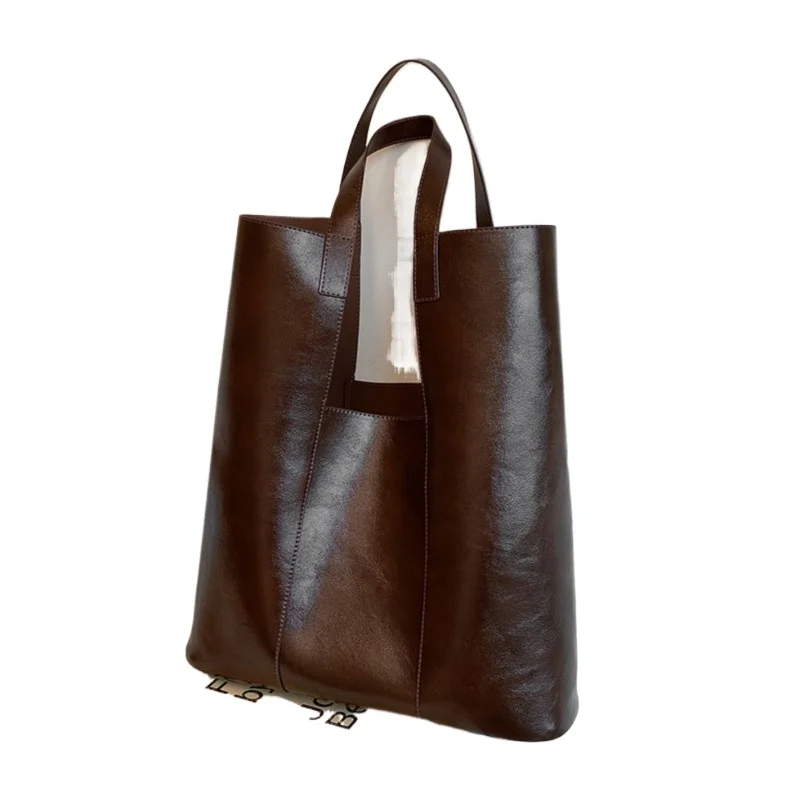

Design Vintage Tote Bag Women's Shoulder Bag Commuter Large Capacity Underarm Portable Big Handbag Temperament Outing Striking