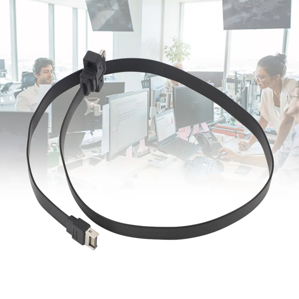 

Прочный кабель Type E - Type C длиной 0,5 м / 1,64 фута, скорость 20 Гбит/с, с винтовым адаптером для передней панели, разъем Type C для передней панели, для сборки ПК