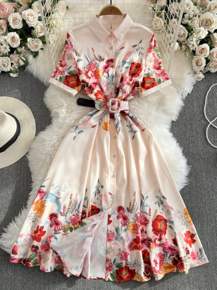 flower dress fashion Flower Embroidered Lace Dress