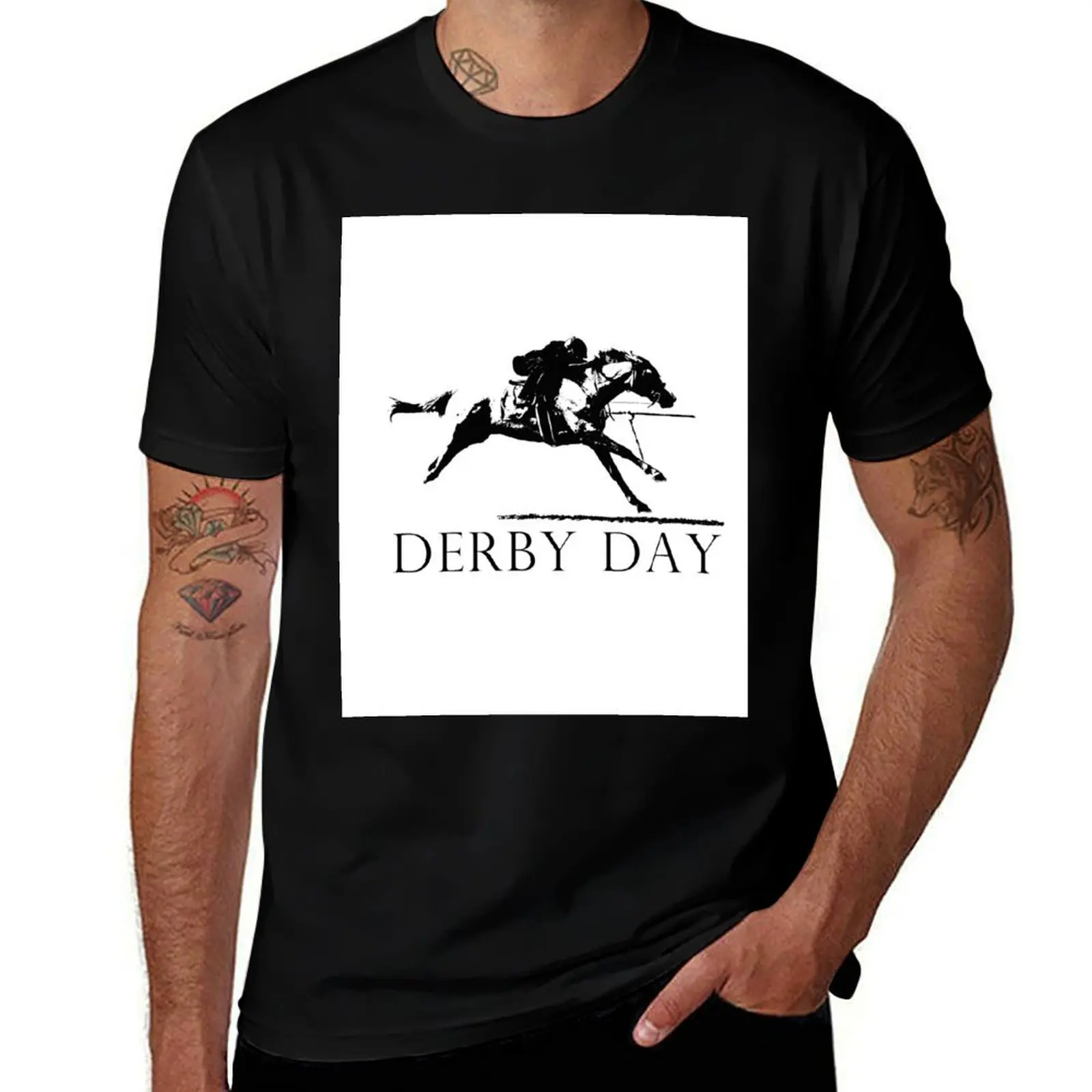 

Derby DayRace Horse T-Shirt t shirt man plain t shirts cotton 100% t shirt men 100% cotton luxury brand T-Shirt